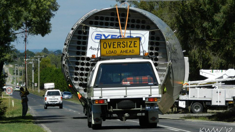 Milk Vat transported through Kyneton Victoria.